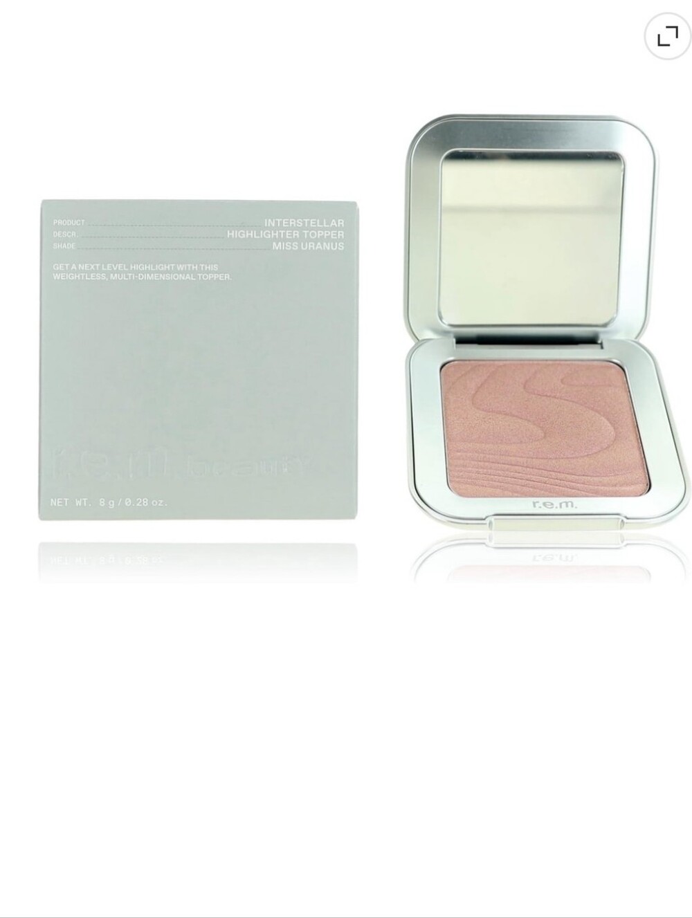 R.E.M. Beauty Interstellar Highlighter Topper - Miss Uranus (Pink Champagne)